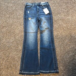 KanCan Blue Flare Wide Leg Jeans